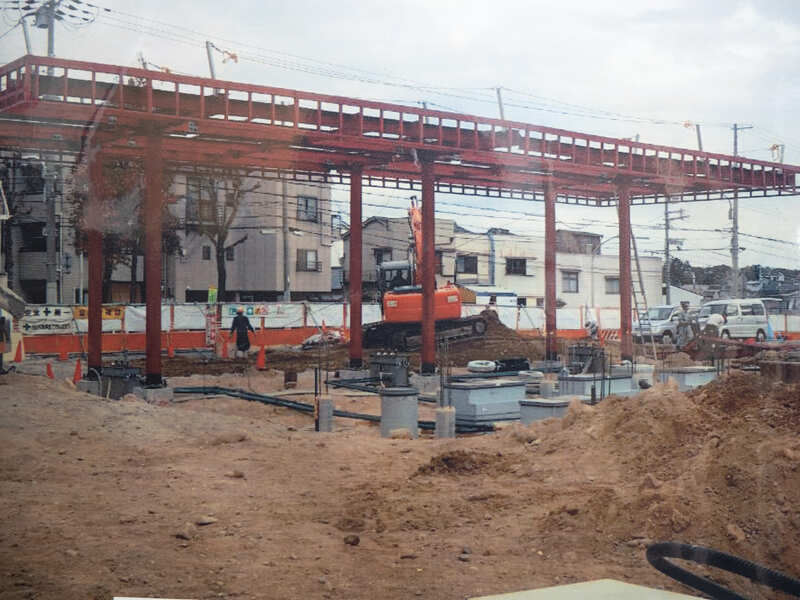 昭和シェル石油株式会社夢野SS新築工事(キャノピー棟)の施工写真