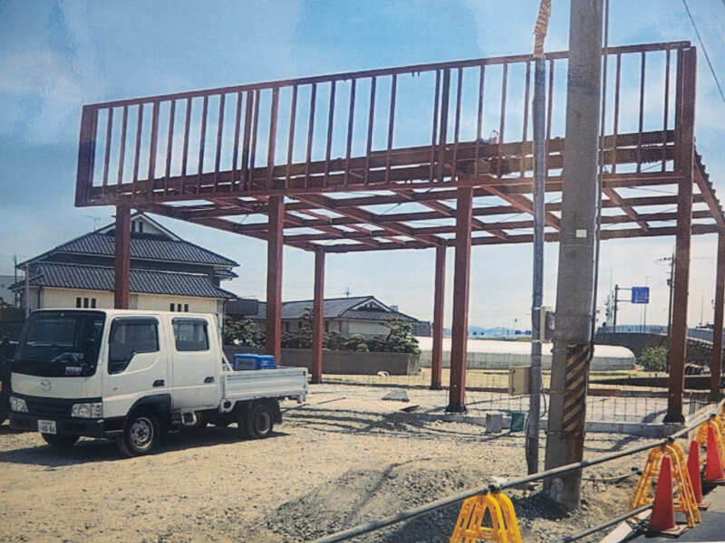 ビックモーター和歌山湊店新築工事の施工写真