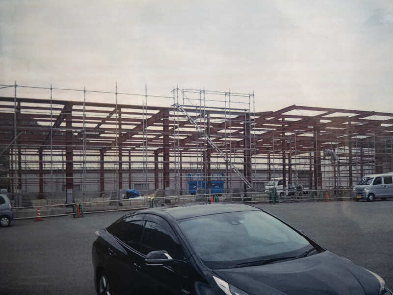 丸久運輸株式会社広域物流センター新倉庫増築工事の施工写真