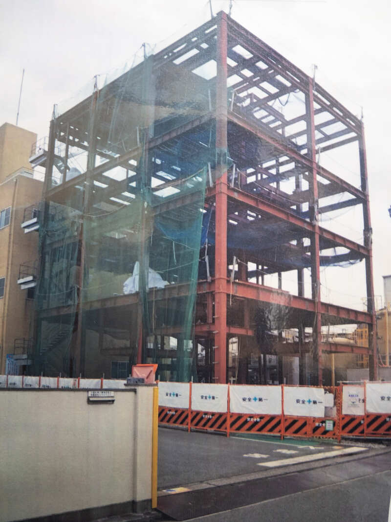 小西化学工業第4工場増築工事の施工写真