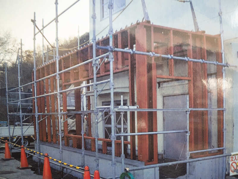 クリーンセンター管理棟改修工事の施工写真