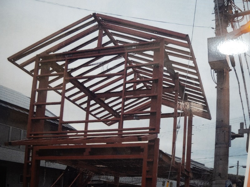 黒江分団消防器具置場新築工事の施工写真