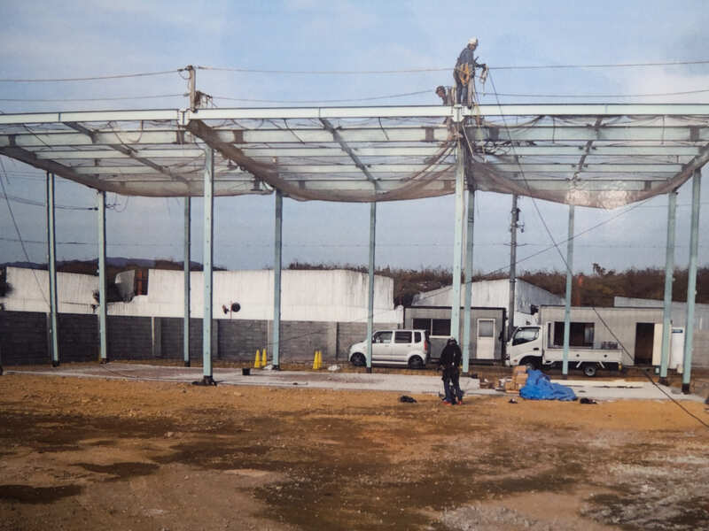 新中村化学株式会社吐前物流③倉庫新築工事の施工写真