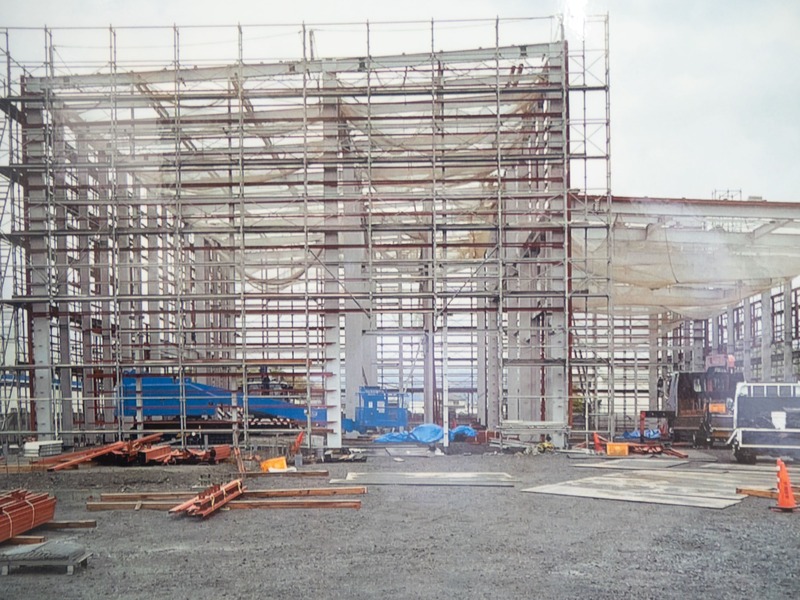 株式会社やすい工場新築工事 工場棟工事の施工写真